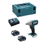 Boulonneuse à chocs 18 V Li-Ion 190 Nm - MAKITA - avec 2 batteries 3Ah - chargeur - COFFRET - DTW190RFE