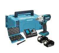 Boulonneuse à chocs 18V 190Nm 1/2" (2x3,0 Ah) avec accéssoires en Makpac - MAKITA DTW190JX3