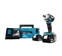 Makita Boulonneuse à chocs sans fil DTW301RTJ 18V LXT Brushless 330 Nm 2x5Ah MAKPAC