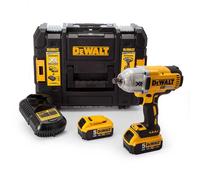 Boulonneuse à chocs 18v 950Nm (2x5.0Ah) en coffret Dewalt DCF899P2