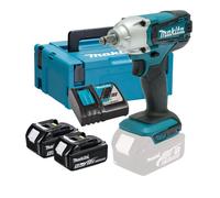 Boulonneuse À Chocs Sans-fil Makita DTW190RTJ - 18V Li-ion - 2 Batteries 5,0 Ah - MAKPAC - 190 Nm - 1/2" - Brushless