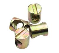 Boulons À Baril M4 M5 M6 M8, Cheville Croisée Fendue Trou Horizontal, Marteau Écrou Intégré, Raccords for Lits, Chaises De Berceau, 6/12 Pièces(6pcs,M6x15mm)