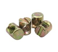 Boulons À Baril M6 M8, Marteau Écrou Intégré, Chevilles Croisées, Raccords Fente for Lits, Chaises De Berceau, Trou Horizontal, 10/20/50 Pièces(50pcs,M6x12mm)