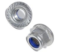 Boulons à bride M6, 100 pièces, autobloquants, conformes à la norme DIN 6926, en acier inoxydable A2
