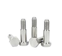 Boulons à charnière en acier inoxydable 304 GB27, vis à épaulement à bouchon hexagonal extérieur M6 M8 M10 M12 M16 M20 M24(M12x50mm 2pcs)
