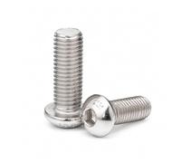 Boulons à douille à tête ronde M7x1.0, attaches filetées métriques