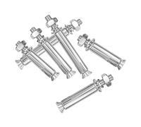 Boulons à expansion M8 x 50 mm, 10 chevilles mécaniques à cale hexagonale en acier inoxydable 304 avec écrou et rondelle pour murs, clôtures et portes en béton Portes