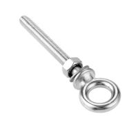 Boulons à œil de levage longs en acier inoxydable 316, avec écrous et rondelles, jeu de vis for bateaux M6 * 60 M8 * 80 M10 * 100, 1 pièce/5 pièces(1PCS,M10X 100)