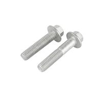 Boulons à tête de rondelle hexagonale en acier au carbone GB5787 M6 M8 M10 M12 M16 avec vis de couvercle à bride hexagonale dentelée(M10x70mm-10pcs(Half))