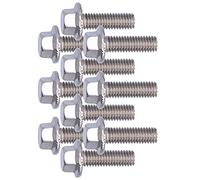 Boulons à Tête Hexagonale à Collerette en Acier Inoxydable 304 10-40mm | Matériau durable, résistant à la corrosion, adapté au bois, sachet de 10 pièces
