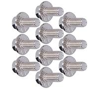 Boulons à Tête Hexagonale à Collerette en Acier Inoxydable 304 10-40mm | Matériau durable, résistant à la corrosion, adapté au bois, sachet de 10 pièces