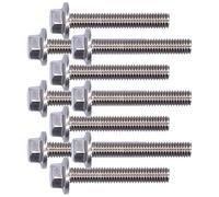 Boulons à Tête Hexagonale à Collerette en Acier Inoxydable 304 10-40mm | Matériau durable, résistant à la corrosion, adapté au bois, sachet de 10 pièces