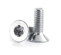 Boulons à Tête Plate Vis à Etoile en Acier Inoxydable M4x 8mm 10mm 12mm 16mm 20mm 25mm 30mm 50pcs (8mm)