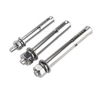 Boulons à vis d'expansion d'ancrage à manchon en acier inoxydable 304, boulon d'expansion hexagonal externe M6-M20 pour le montage de Construction en béton(M14-80mm-1pc)