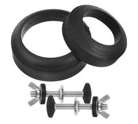 Boulons de Réservoir Wc en Acier Inoxydable Joint et Rondelles | Montage Simple pour Débutants, Compatible Réservoir Cuvette, Kit Écrous à Ailettes et Bagues en Caoutchouc