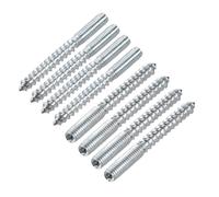 Boulons de suspension SOURCING MAP M6 Vis Double Filetage Boulon L 60mm Double Tête Autotaraudeuse 6mm Bois Joint Meuble Jambes 8Pcs