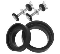 Boulons de Toilette en Acier Inoxydable Joint en Caoutchouc | Kit de Remplacement, Écrous de Blocage et Rondelles, pour Raccord Réservoir Cuvette, Réparation Maison