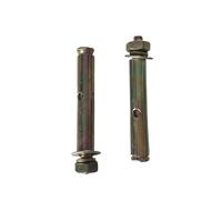 Boulons d'expansion en acier au carbone | Plaqué zinc M6 M8 M10 M12 60/80 mm : béton, brique, maçonnerie, murs en plâtre.(M6x60 mm)