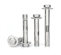 Boulons d'expansion, Vis D'expansion En Acier Inoxydable, M6 M8 M10 M12 304, Manchon De Hexagonale Externe, Ancrage Béton, Boulon Tension Intégré