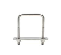 Boulons en U carrés, Boulon en U carré acier inoxydable 304 M6 M8 M10 M12 for le montage de tuyaux, connexions sécurisées(2set M8x50x150)