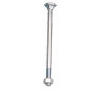 GFD Boulons Japy en acier zingué tête ronde collet carré 6x80 mm VISWOOD