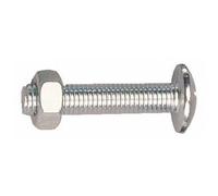 Boulons poêliers - tête ronde - filetage total - 4x40 mm - 200 pièces GFD