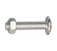 Boulons poêliers - tête ronde - filetage total - 8x60 mm - 100 pièces GFD