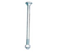 Boulons Japy en acier zingué avec tête ronde collet carré 8x140 mm VISWOOD