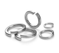 BOUMVID 50 Pièces M10 Rondelle Autobloquante Rondelles Ressort Inox, Rondelles de Sécurité Fendues en Acier Inoxydable 304, Rondelle de Blocage Grower Frein Ressort, pour Vis Boulon Ecrou,