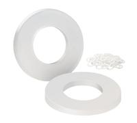 BOUMVID Rondelle Plastique M10 x 20 mm, 30 pièces Rondelles Plastique de Grand Diamètre Extérieur, Rondelles Plates en Nylon, Entretoise Rondelle pour Machines Appareils Plombiers électriques