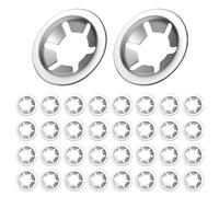 BOUMVID Rondelles Metal de Blocage M5 x 14mm, 40 Pièces Dents Internes Verrouillage Circlip Rondelles Inox 304, Universel Large Rondelle Circlips, Vitesse Pousser Clips de Fixations