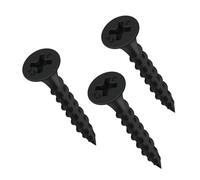 BOUMVID Vis Placo à Fixation Rapide M3.5 x 25 mm, 200 Pièces Vis Phosphatées Pour Plaque de Plâtre Sur Profilé en Acier Pour Cloisons Sèches, Vis Noires Tête en Trompette Pour Cloisons Sèches