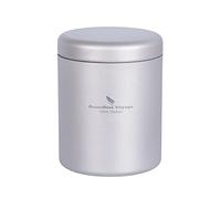 Boundless Voyage Ti3209D Boîte à thé en titane ultra légère et ronde pour thé en vrac 120 ml