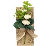 bouquet 2 renoncules pêche sur carte 9x5x15cm - générique 10942 Multicolore G