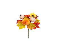 Bouquet Artificiel Automne Citrouille & Tournesol, Déco Halloween & Moisson | Multi-Éléments, 4 Couleurs, Prêt à l'Emploi, Sans Entretien, Déco Table/Fenêtre