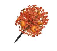 Bouquet Artificiel Citrouille Halloween Eucalyptus pour violet - Décoration Réaliste en Soie pour Maison et Bureau 56cm