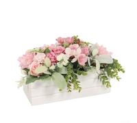 Bouquet Artificiel Pivoine Eucalyptus 35cm pour déco Réaliste | Design réaliste, détails pivoine et eucalyptus, aspect naturel, pour idéal photo, toucher doux