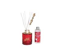 Maison Berger Diffuseur Bouquet Parfumé Lolita Lempicka 100ml - Bâtonnets Saule Végétal - Longue Diffusion Élégante, Idée Cadeau Maison Raffinée - Bijou Plat en Feuilles de Lierre dorées (Rouge)