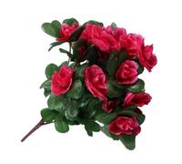 Bouquet d'azalées artificielles réalistes 21 fleurs pour centre de table | Tiges en plastique souple, pliables pour les arrangements de bricolage, convient aux vases, mariages, toiles de fond de fête