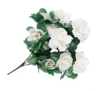 Bouquet d'azalées artificielles réalistes 21 fleurs pour centre de table | Tiges en plastique souple, pliables pour les arrangements de bricolage, convient aux vases, mariages, toiles de fond de fête