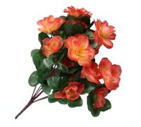 Bouquet d'azalées artificielles réalistes 21 fleurs pour centre de table | Tiges en plastique souple, pliables pour les arrangements de bricolage, convient aux vases, mariages, toiles de fond de fête