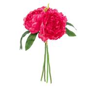 Bouquet de Fleurs 4 Pivoines 30cm Rose Blush