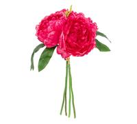 Bouquet de Fleurs 4 Pivoines 30cm Rose Blush