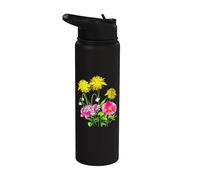 Bouquet de fleurs art fleuriste bouquet de fleurs florales florales Stainless Steel Insulated Water Bottle