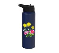 Bouquet de fleurs art fleuriste bouquet de fleurs florales florales Stainless Steel Insulated Water Bottle