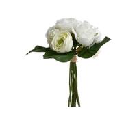 Bouquet de fleurs artificielles blanches - H. 30 cm