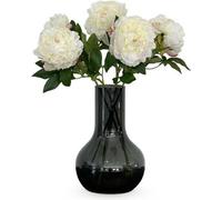 Bouquet de fleurs artificielles Pivoines Crème - 5 pièces de 65cm chacune