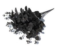 Bouquet d'eucalyptus artificiel - Décoration simulée d'eucalyptus, arrangement | Bouquet floral noir réaliste avec végétation pour la photographie de mariage, décorations pour la fête
