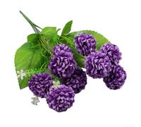 Bouquet d'hortensia artificiel en soie, 9 têtes, arrangement de fleurs artificielles pour décoration de mariage, fête à la maison, bureau, chambre, salon, affichage floral de 38 cm de hauteur (violet