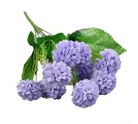 Bouquet d'hortensia artificiel en soie, 9 têtes, arrangement de fleurs artificielles pour décoration de mariage, fête à la maison, bureau, chambre, salon, affichage floral de 38 cm de hauteur (bleu